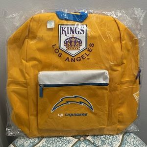 LA Kings & LA Chargers *FACTORY SEALED* Retro Large Backpack